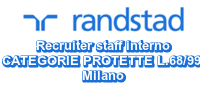 Recruiter staff interno CATEGORIE PROTETTE L.68/99 Milano